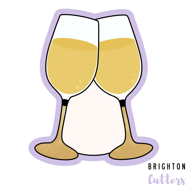 Champagne Clink Cookie Cutter