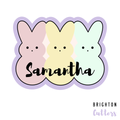 3 Bunnies Cookie Cutter