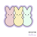 3 Bunnies Cookie Cutter