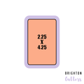 Rectangle Cookie Cutters - Alternate Sizes