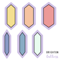 4.5 inch Elongated Hexagon Stick Cookie Cutters