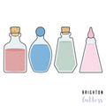 4 Inch Tall Potion Bottle Cookie Cutters