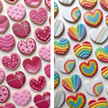 The Graceful Baker's Sweet Hearts & Rainbow Hearts Cookie Cutter
