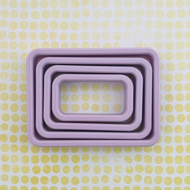 Rounded Nesting Rectangles Cookie Cutters