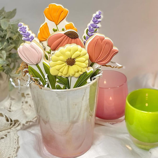 Long Stemmed Spring Flower Cookie Cutters