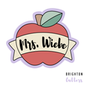Apple Plaque 1 Cookie Cutter