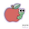 Apple with Worm Cookie Cutter