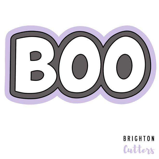 Boo (All Caps) Cookie Cutter