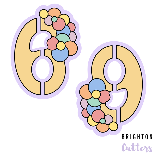 Balloon Garland Number Cookie Cutters