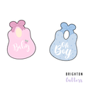 Baby Bib with Bow Cookie Cutters