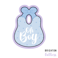 Baby Bib with Bow Cookie Cutters