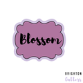Blossom Plaque Cookie Cutter