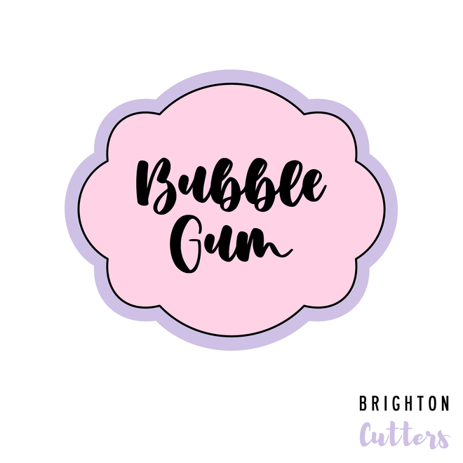 Bubble Gum Plaque Cookie Cutter