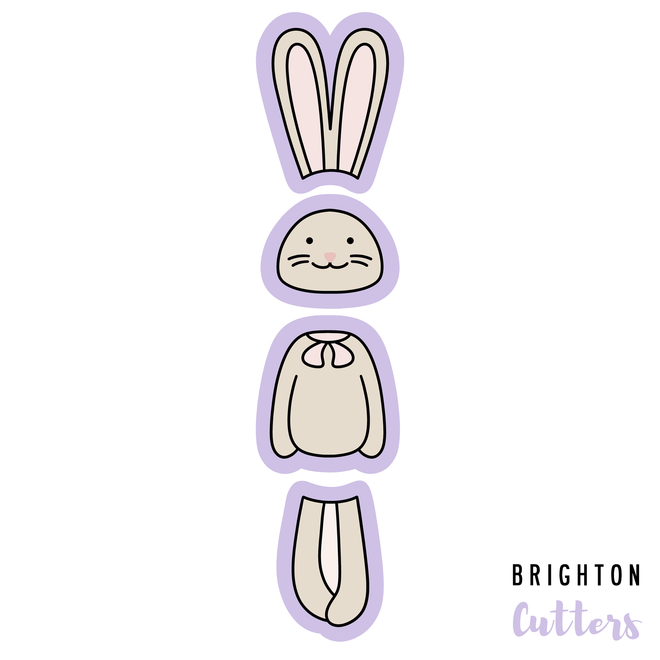Mini Build a Bunny Cookie Cutter Set