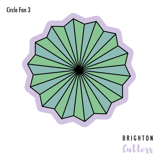 Circle Fans Cookie Cutters