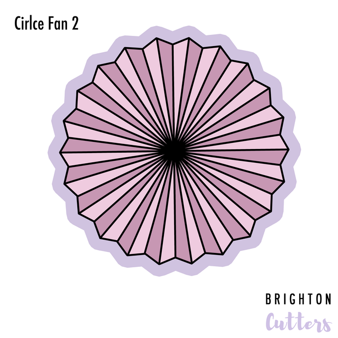 Circle Fans Cookie Cutters