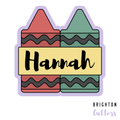 Crayon Plaque Cookie Cutter