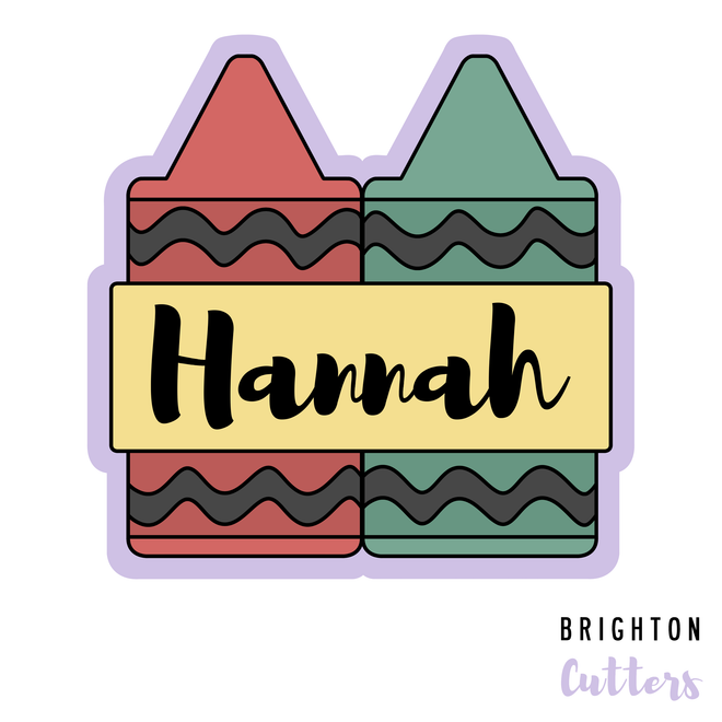 Crayon Plaque Cookie Cutter