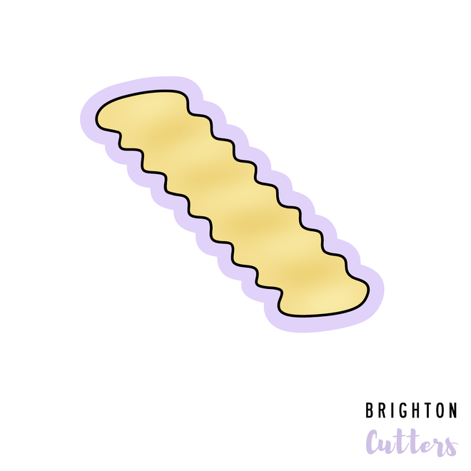 Crinkle Cut Fry Cookie Cutter