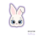 Cute Easter Bunny Head Cookie Cutter