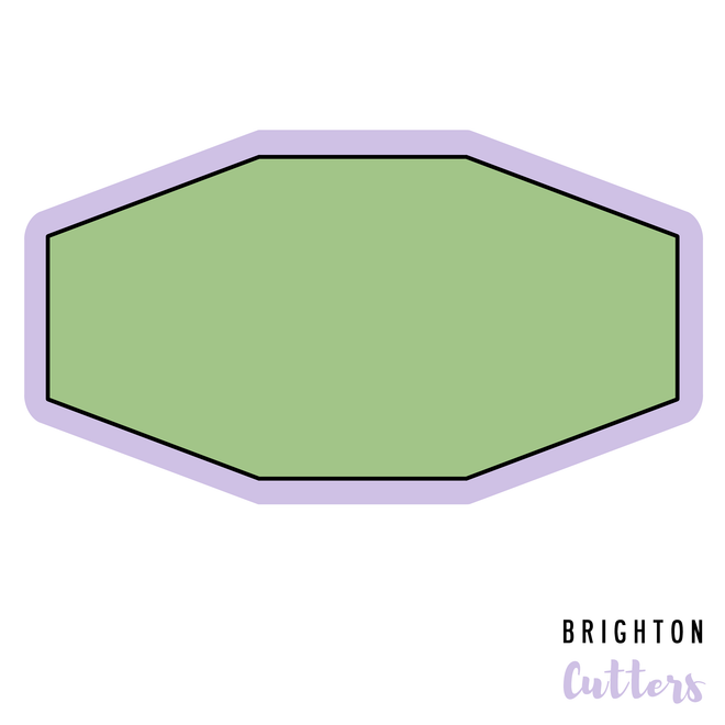 Elongated Octagon 2 Cookie Cutter