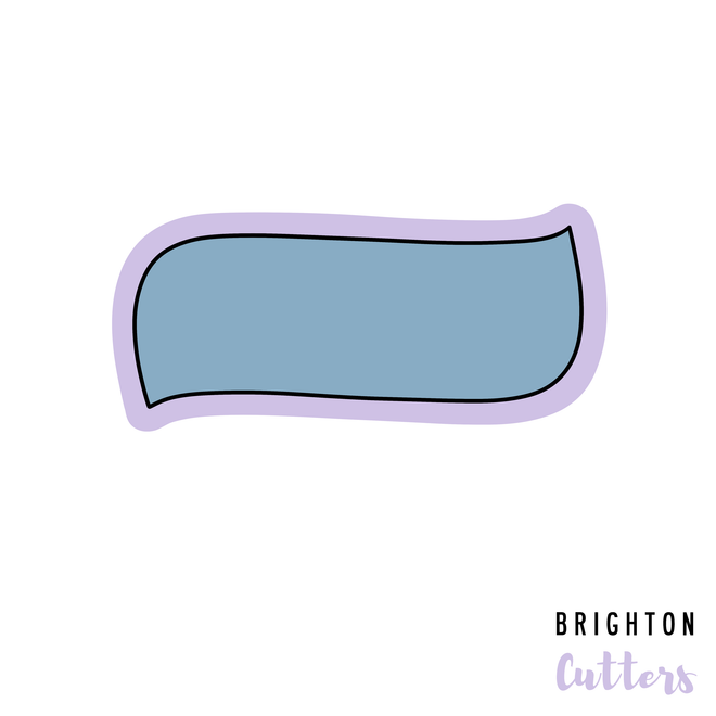 Elongated Wave Plaque Cookie Cutter