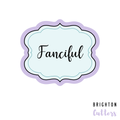 Fanciful Plaque Cookie Cutter