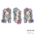 Floral MOM Letter Cookie Cutter Set