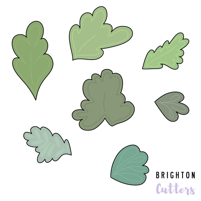 Luna's Mini Leaf Flourish Cookie Cutters