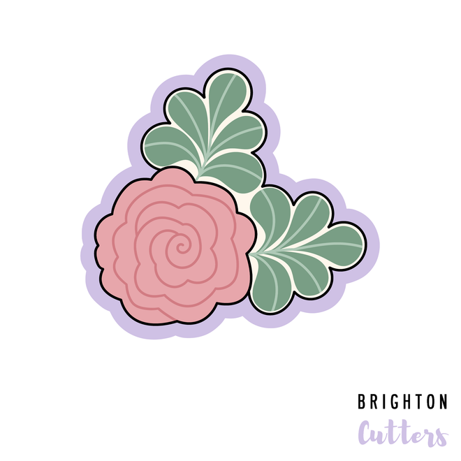 Flower with Leaves Cookie Cutter