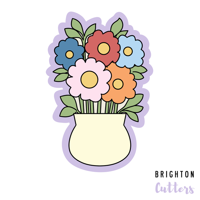 Flowers in Vase Cookie Cutter