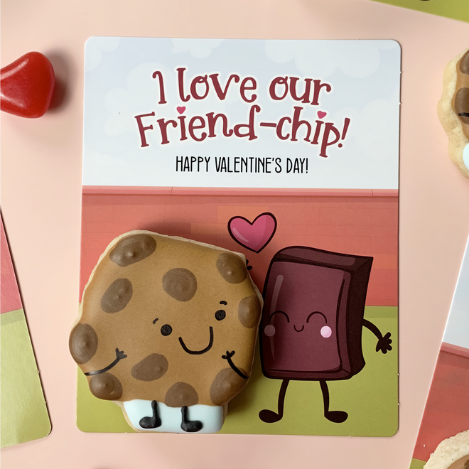 Chocolate Chip Cookie Cutter for Miss Cookie Packaging's Love Our Friend Chip Greaseproof Backer