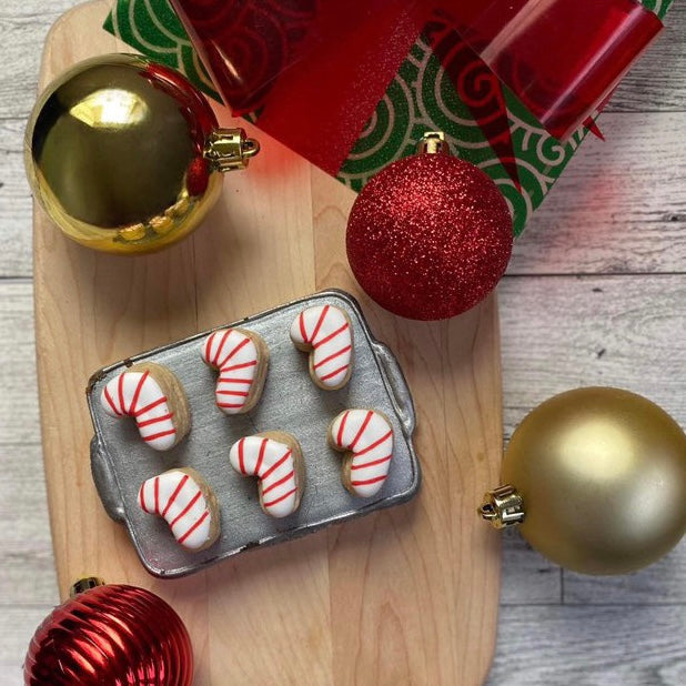 Tiny Candy Cane Multi-Cutter and Dough Popper (for Elf Cookies)