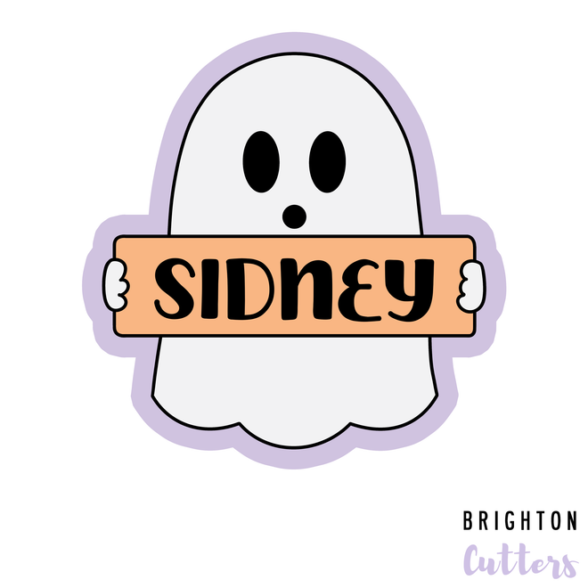 Cute Ghost Plaque Cookie Cutter