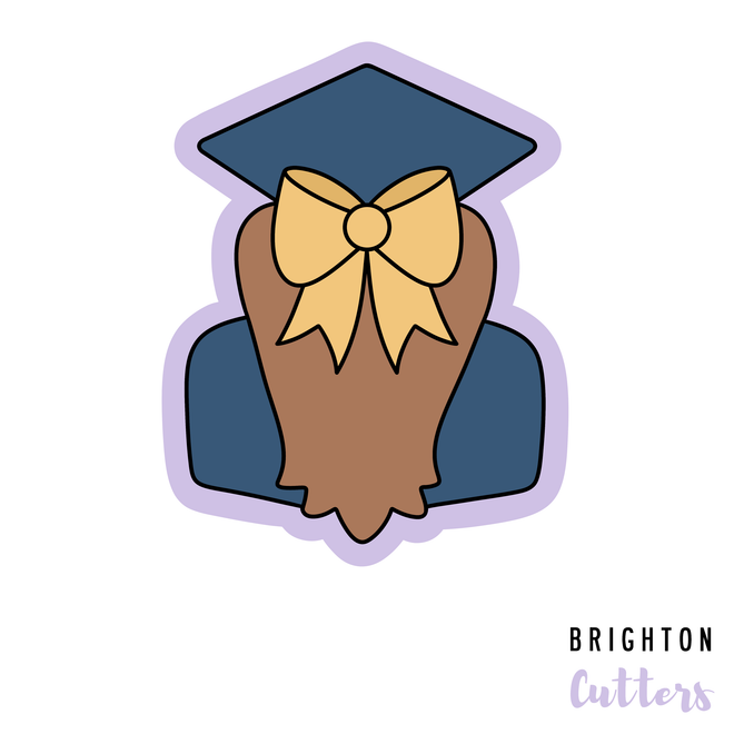 Grad Girl Cookie Cutter