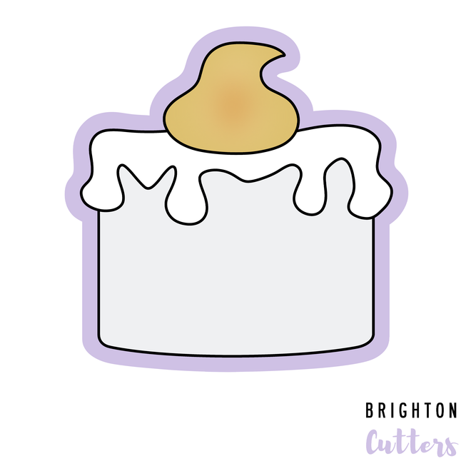 Happy Halloween Candle Cookie Cutter