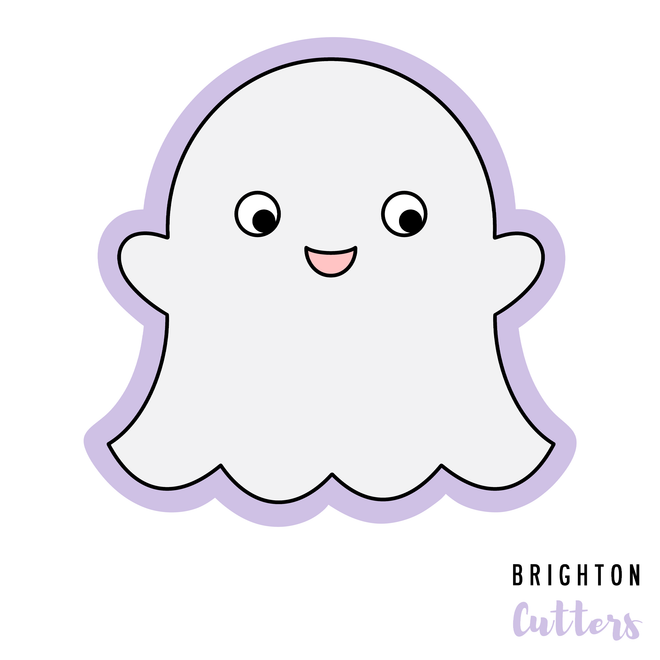 Happy Halloween Cute Ghost Cookie Cutter