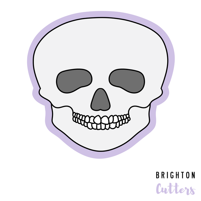 Happy Halloween Skull Cookie Cutter