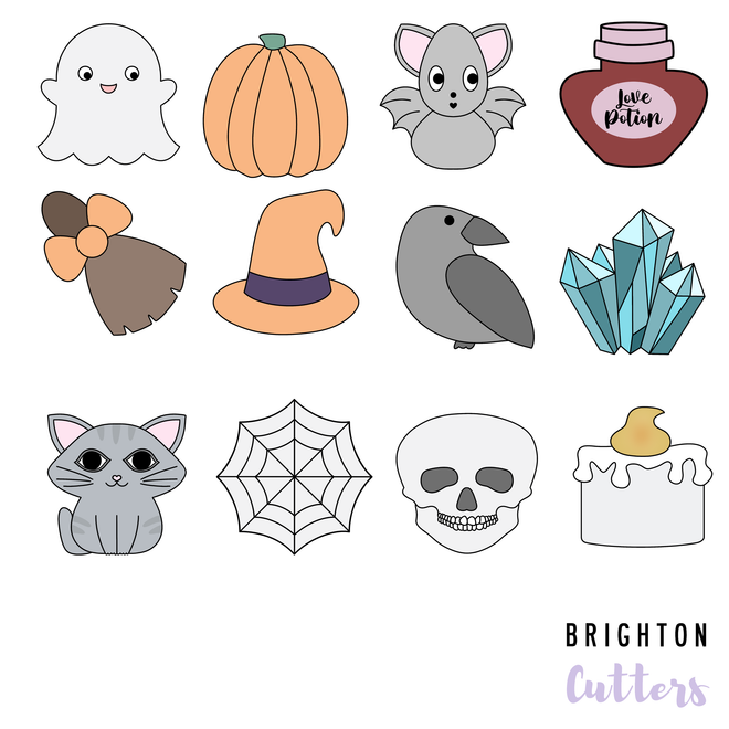 Blackbird's Cookies 13 Days of Halloween Cookie Cutter Collection