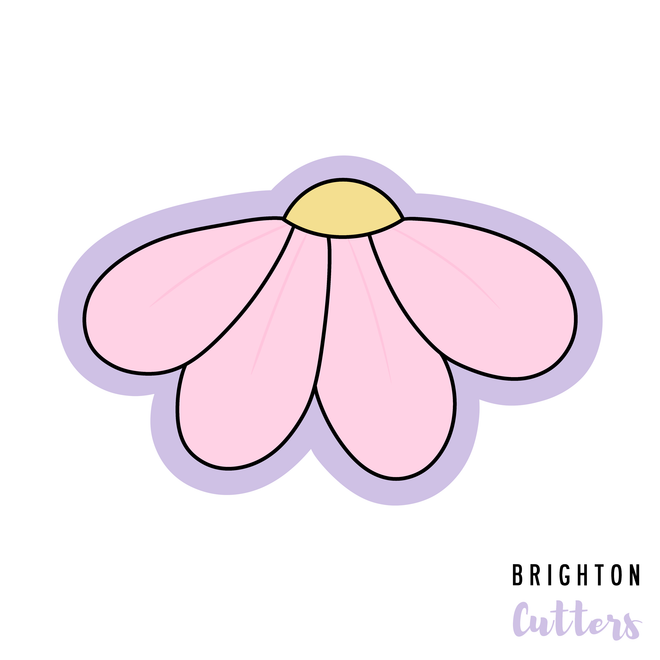 Half Flower Cookie Cutter