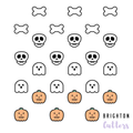 Tiny Halloween Multi-Cutter and Dough Poppers (Tic Tac Toe cutters)