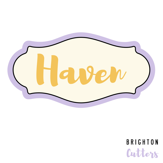 Haven Plaque Cookie Cutter