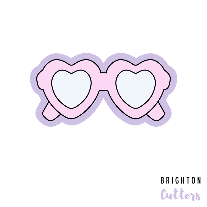 Heart Glasses Cookie Cutter