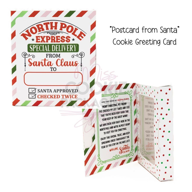 Happy Holiday Cookie Cutter(s) for Miss Cookie Packaging Cookie Greeting Card Boxes