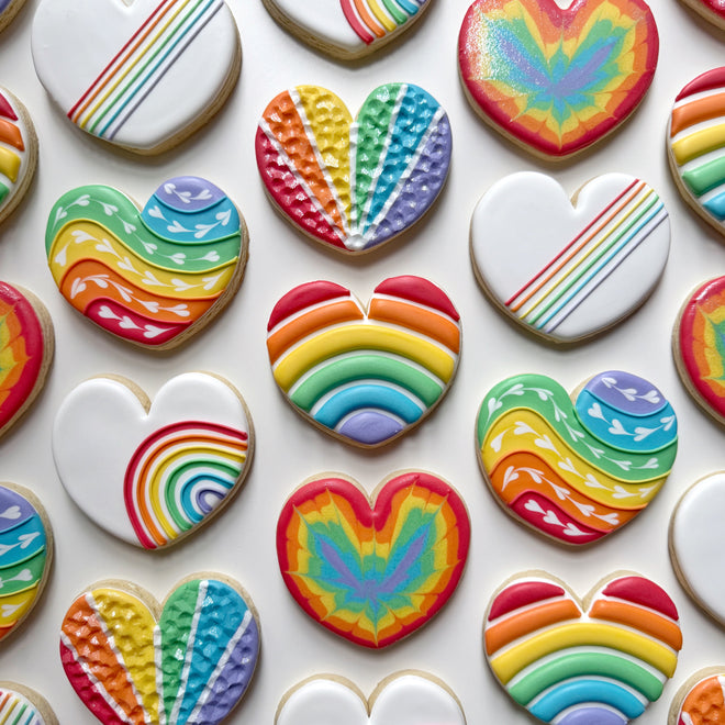 The Graceful Baker's Sweet Hearts & Rainbow Hearts Cookie Cutter