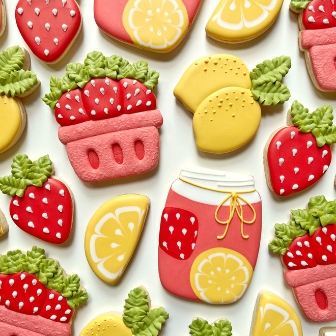 The Graceful Baker's Strawberry Lemonade Workshop Cutters