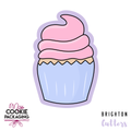 Cupcake Cookie Cutter for Miss Cookie Packaging’s Someone Sweet Greaseproof Backer