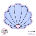 Shell Cookie Cutter for Miss Cookie Packaging’s Mermaid for Each Other Greaseproof Backer