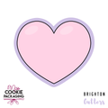 Claw Heart Cookie Cutter for Miss Cookie Packaging's Caught My Heart Greaseproof Backer