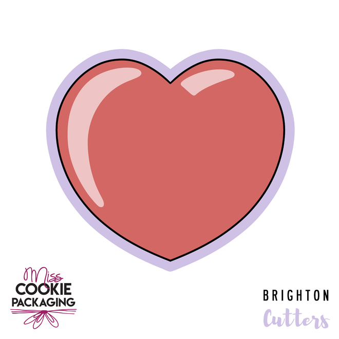 Love Balloon Heart Cookie Cutter for Miss Cookie Packaging’s Love YOU Greaseproof Backer